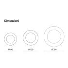 Espejo redondo con marco de cristal ondulado, fabricado en Italia - Adelma Viadurini