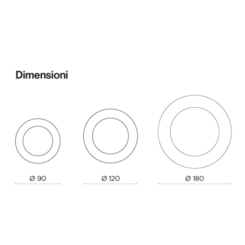 Espejo redondo con marco de cristal ondulado, fabricado en Italia - Adelma Viadurini