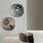 Espejo con forma y cristal ondulado insertado, fabricado en Italia - Adalberta Viadurini