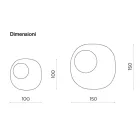 Espejo con forma y cristal ondulado insertado, fabricado en Italia - Adalberta Viadurini