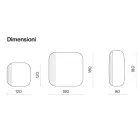 Espejo con forma y detalle a rayas, fabricado en Italia - Alessia Viadurini