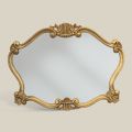 Espejo de Estilo Clásico con Marco en Pan de Oro Made in Italy - Precious