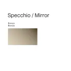 Espejo de pared redondo Clea de cristal martillado, fabricado en Italia. Viadurini