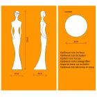 Diseño de piso de estatua luminosa con luz LED para interior - Penelope by Myyour Viadurini