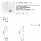 Diseño de piso de estatua luminosa con luz LED para interior - Penelope by Myyour Viadurini