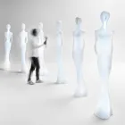 Diseño de piso de estatua luminosa con luz LED para interior - Penelope by Myyour Viadurini