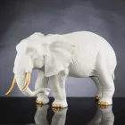 Figura de elefante de cerámica hecha a mano Made in Italy - Infante Viadurini