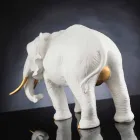 Figura de elefante de cerámica hecha a mano Made in Italy - Infante Viadurini
