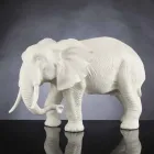 Figura de elefante de cerámica hecha a mano Made in Italy - Infante Viadurini
