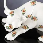 Figura de cerámica hecha a mano en forma de toro Made in Italy - Bulino Viadurini