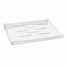 Soporte para portátil en diseño de plexiglás transparente o ahumado 2 piezas - Nerdino Viadurini