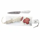 Tabla de cortar moderna en mármol blanco de Carrara hecho en Italia - Biblon Viadurini