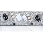 Tabla de cortar moderna en mármol blanco de Carrara hecho en Italia - Biblon Viadurini