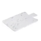 Tabla de cortar rectangular en mármol blanco de Carrara Made in Italy - Ukai Viadurini