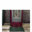 Alfombrilla de cuero para chimenea / estufa Virgilio Made in Italy Viadurini