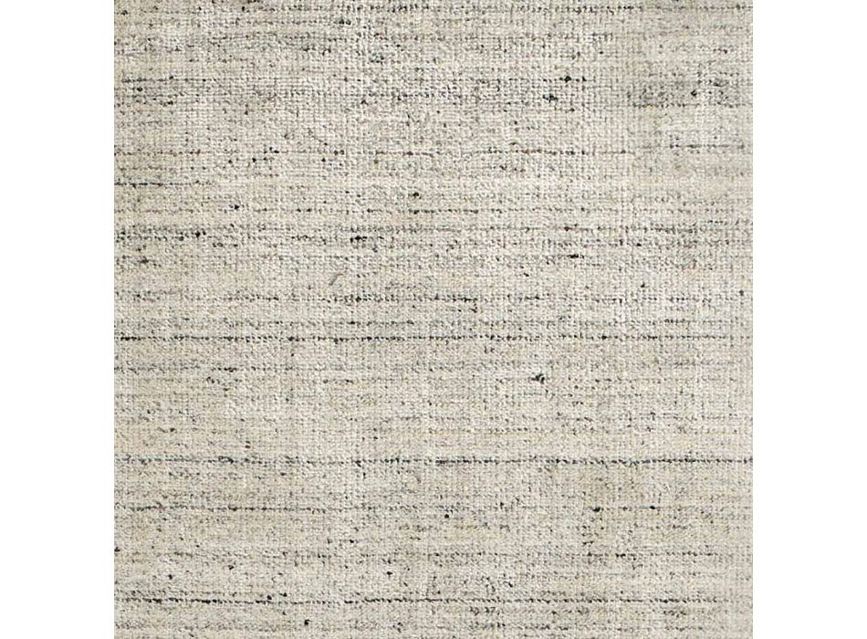 Alfombra de salón realizada en telar manual en viscosa, lana y algodón - Cristel Viadurini