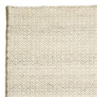 Alfombra de salón tejida a mano en lana y algodón de diseño moderno - Rivet Viadurini