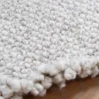 Alfombra de lana con flecos de diseño grande y moderno negro o crema - Jacqueline Viadurini