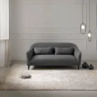 Alfombra de salón de diseño moderno y elegante en seda y lana de bambú - Pasha Viadurini