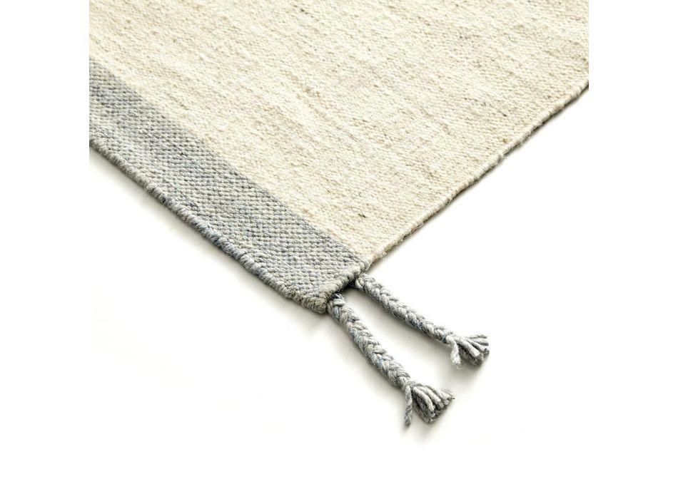 Alfombra de salón rectangular en lana y algodón Diseño versátil y moderno - Dimma Viadurini