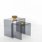 Mesas de diseño en plexiglás coloreado producido en Italia, Spinoso. Viadurini