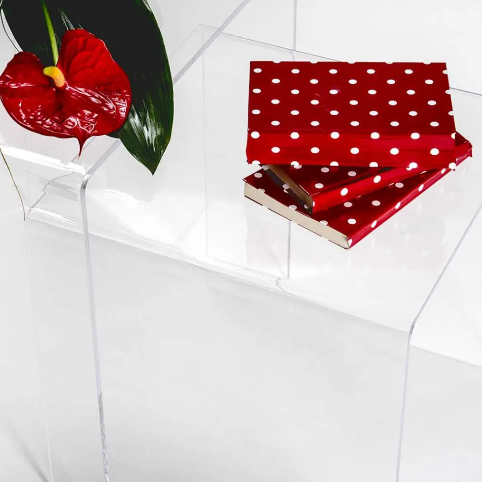 Mesas de diseño en plexiglás coloreado producido en Italia, Spinoso. Viadurini