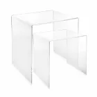 Mesas de diseño en plexiglás coloreado producido en Italia, Spinoso. Viadurini