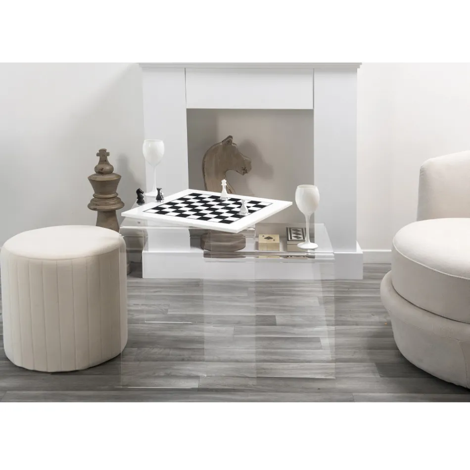 Mesas de centro de diseño en plexiglás de colores producidos en Italia, Spinoso Viadurini