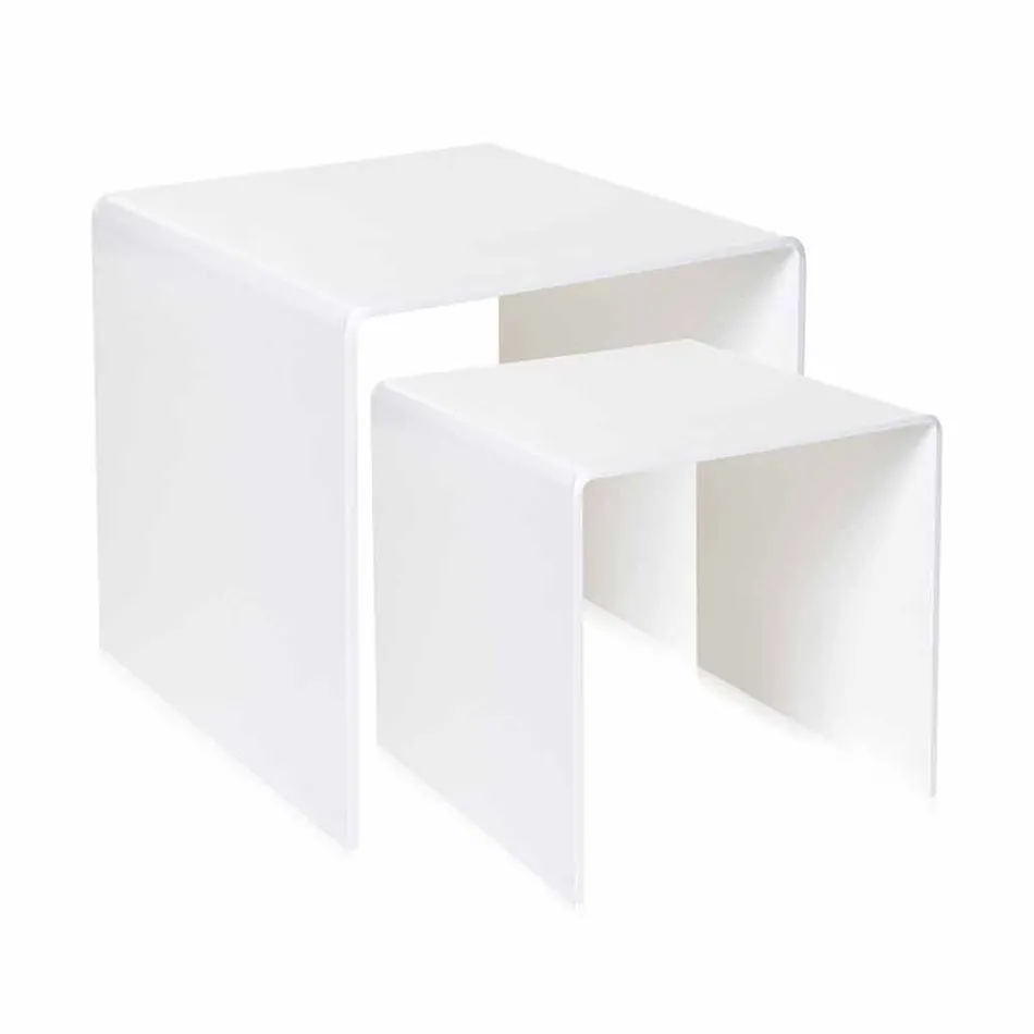 Mesas de diseño en plexiglás coloreado producido en Italia, Spinoso. Viadurini