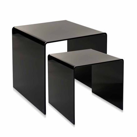 Mesas de diseño en plexiglás coloreado producido en Italia, Spinoso. Viadurini