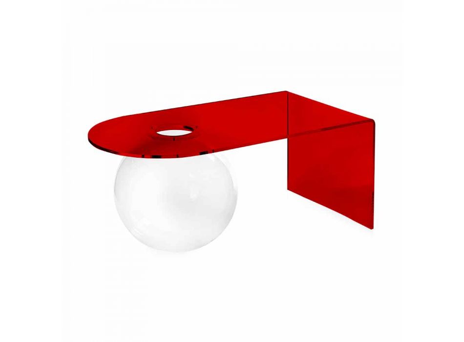 Moderna mesa de puente de plexiglás hecha en Italia, Bolly Viadurini