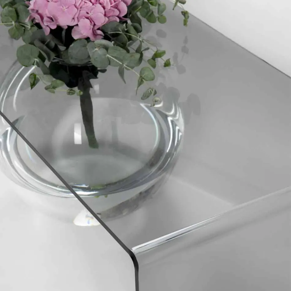 Moderna mesa de puente de plexiglás hecha en Italia, Bolly Viadurini