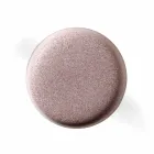 Mesa de centro alta para exterior de polietileno con tapa redonda Made in Italy - Desmond Viadurini