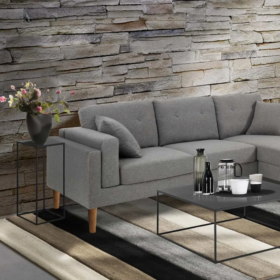 Mesa de centro alta de acero - Osmio Viadurini