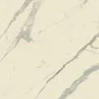 Mesa de centro alta cuadrada de metal inclinado y tapa de cerámica mate - Coriko Viadurini