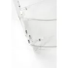 Mesita de noche de mesa baja en plexiglás transparente Made in Italy - Alamain Viadurini