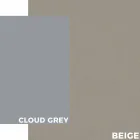 Mesa de centro moderna al aire libre en aluminio y laminado - Carmine2 Viadurini