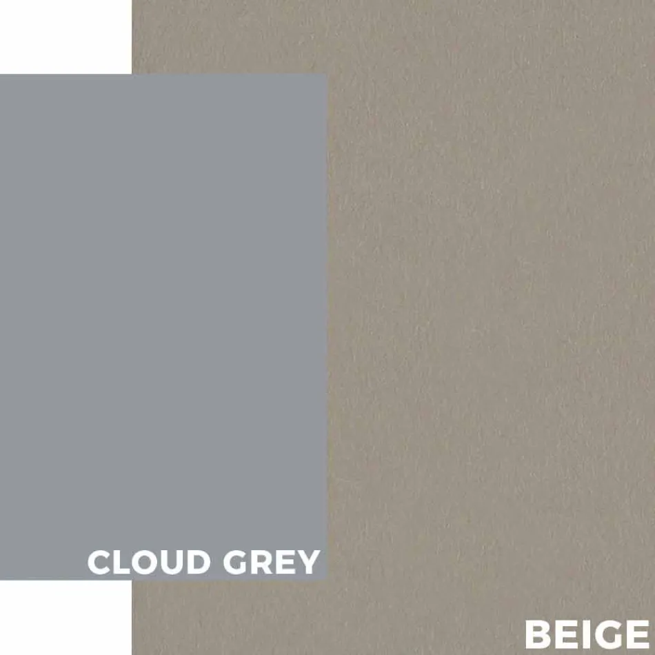 Mesa de centro moderna al aire libre en aluminio y laminado - Carmine2 Viadurini