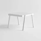 Mesa de centro moderna al aire libre en aluminio y laminado - Carmine2 Viadurini