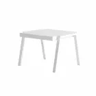 Mesa de centro moderna al aire libre en aluminio y laminado - Carmine2 Viadurini