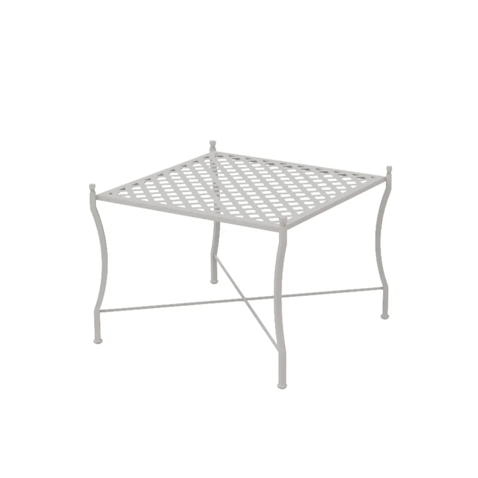 Mesa de centro plegable para exteriores en acero galvanizado Made in Italy - Selvaggia Viadurini