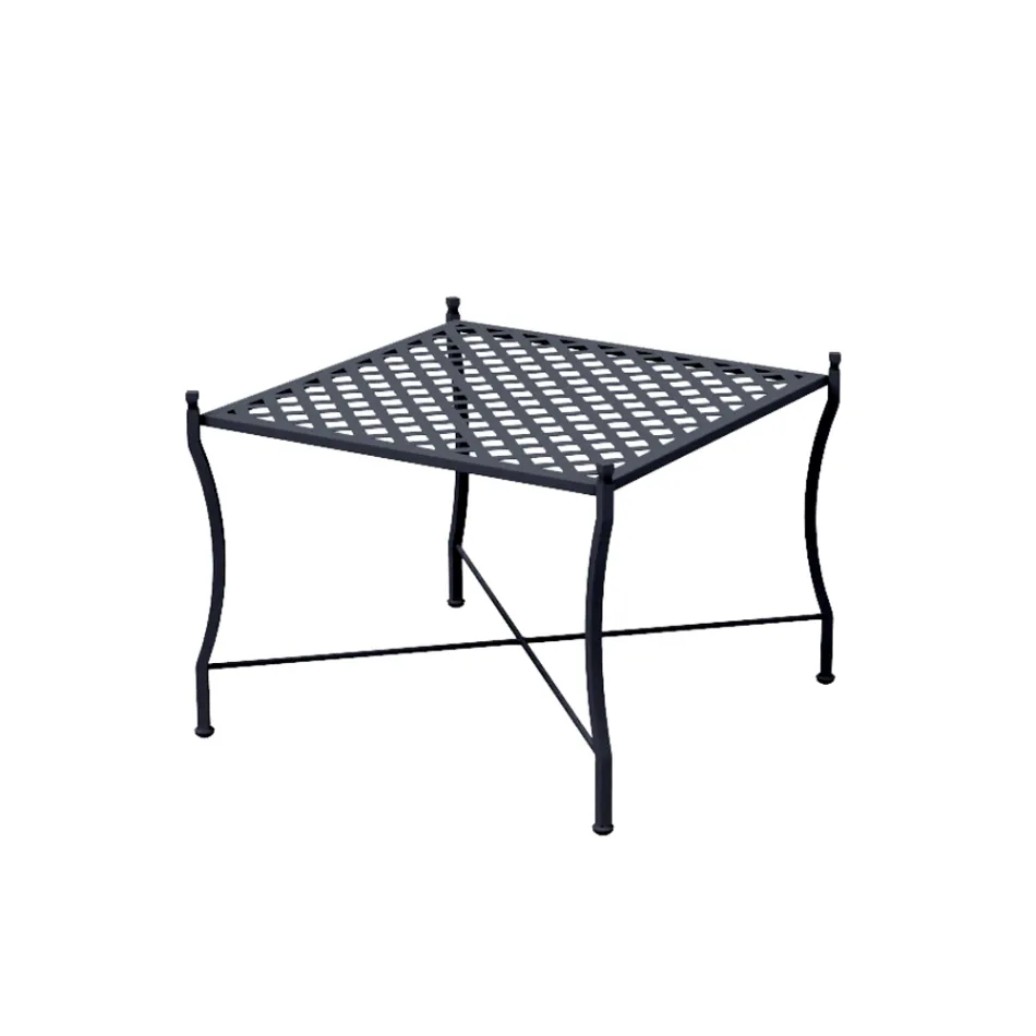 Mesa de centro plegable para exteriores en acero galvanizado Made in Italy - Selvaggia Viadurini