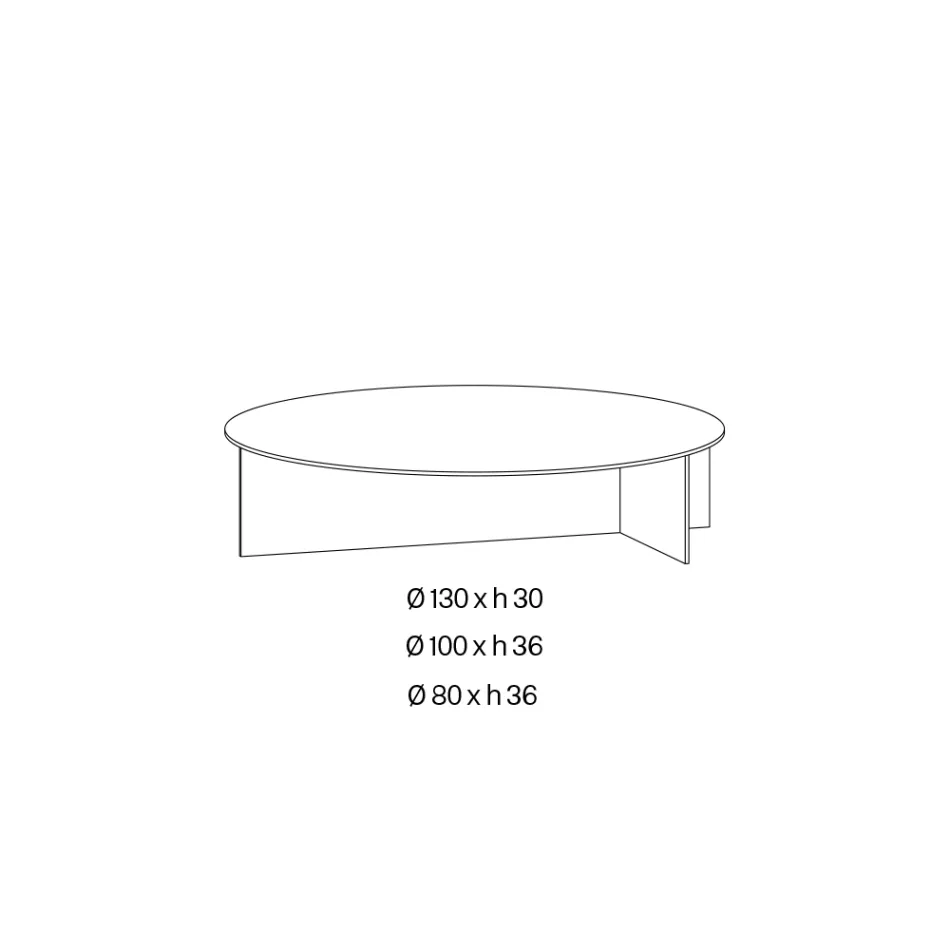 Mesa de centro Laris de cristal bronce con un diseño refinado, fabricada en Italia. Viadurini