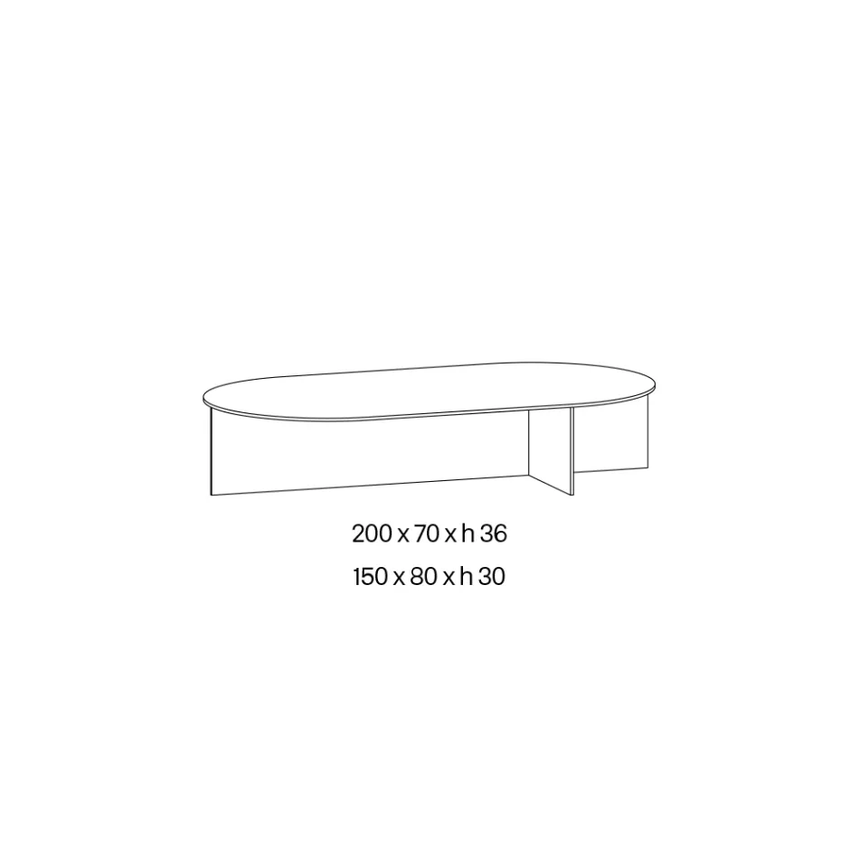 Mesa de centro Laris de cristal bronce con un diseño refinado, fabricada en Italia. Viadurini