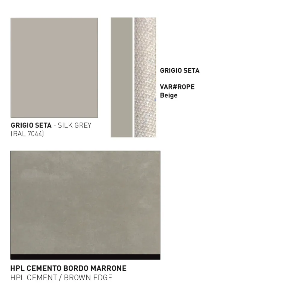 Mesa Baja Sobre Hpl o Cerámica Made in Italy - Emmacross by Varaschin Viadurini