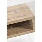 Mesita de noche reciclable en plexiglás transparente y madera - Pascoli Viadurini