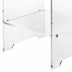 Mesa de centro / mesita de noche transparente de diseño moderno Mimi, hecha en Italia Viadurini