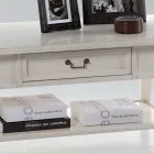 Mesa de centro con cajón y estante en madera patinada Made in Italy - Tuoni Viadurini