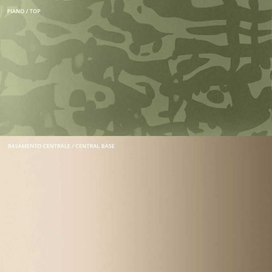 Mesa de centro con tapa cuadrada de vidrio o metal Made in Italy - Anakin Viadurini