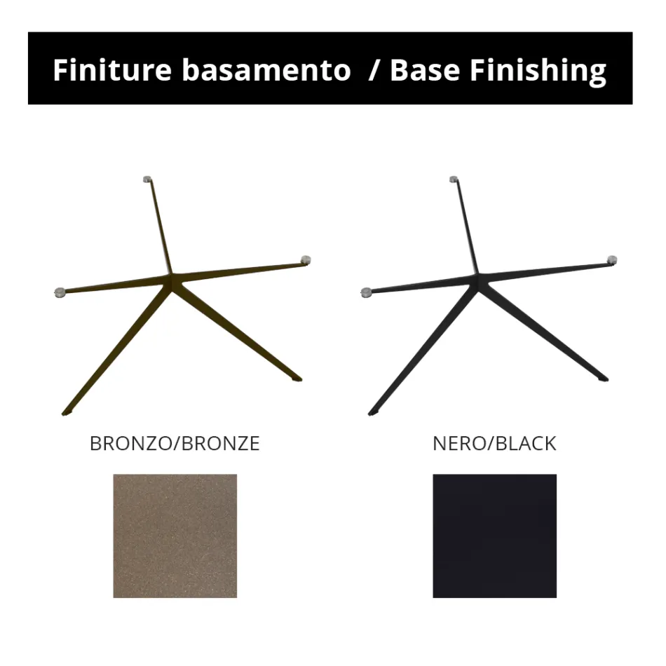 Mesita con Tapa Redonda Fabricada en Gres Made in Italy - Siste Viadurini